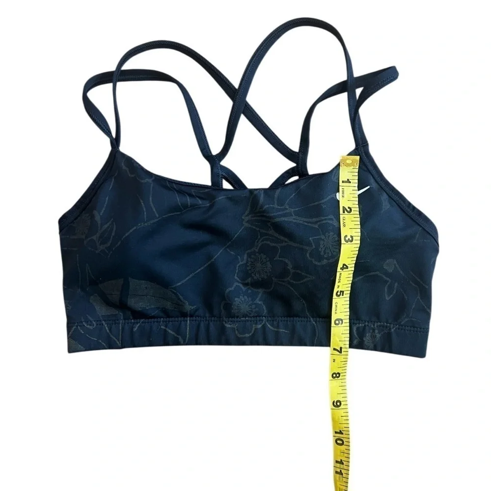Nike Intimate Bra Size M black with floral design